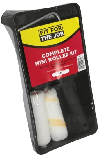 Fit For The Job Complete Emulsion & Gloss Mini Roller Kit 4 inch.jfif